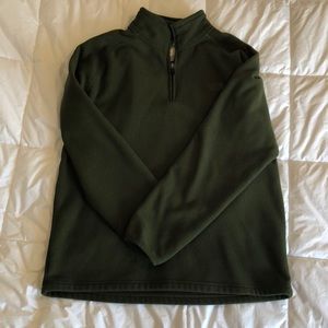 North Face Fleece pullover hunter green